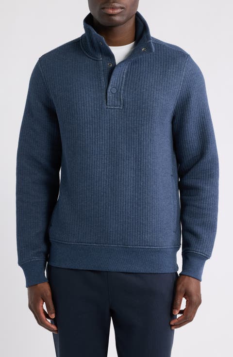 Quilted Popover Sweatshirt