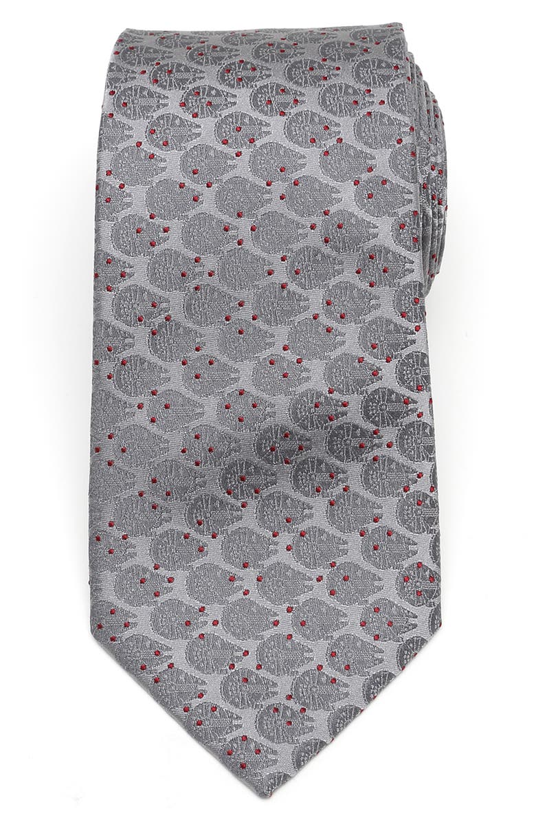 Cufflinks, Inc. Star Wars<sup>™</sup> - Millennium Falcon Dot Silk Tie, Main, color, 