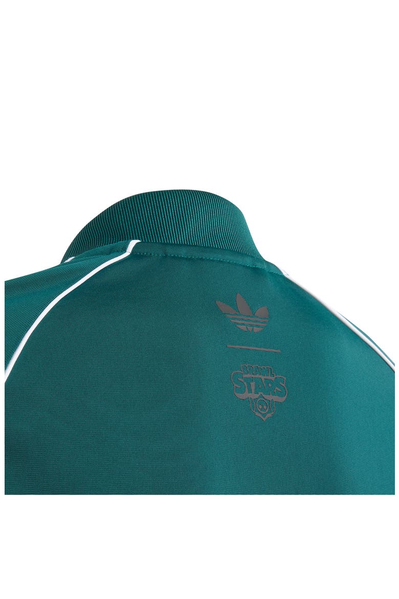 Kids' SST Full Zip Track Jacket, Alternate, color, RICH GREEN/ BLACK