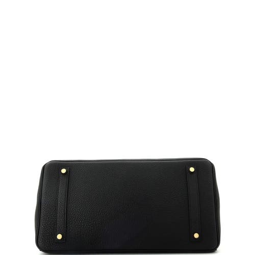 Pre-owned Hermes Hermes Birkin Handbag Black Togo With Gold Hardware 35 In Black