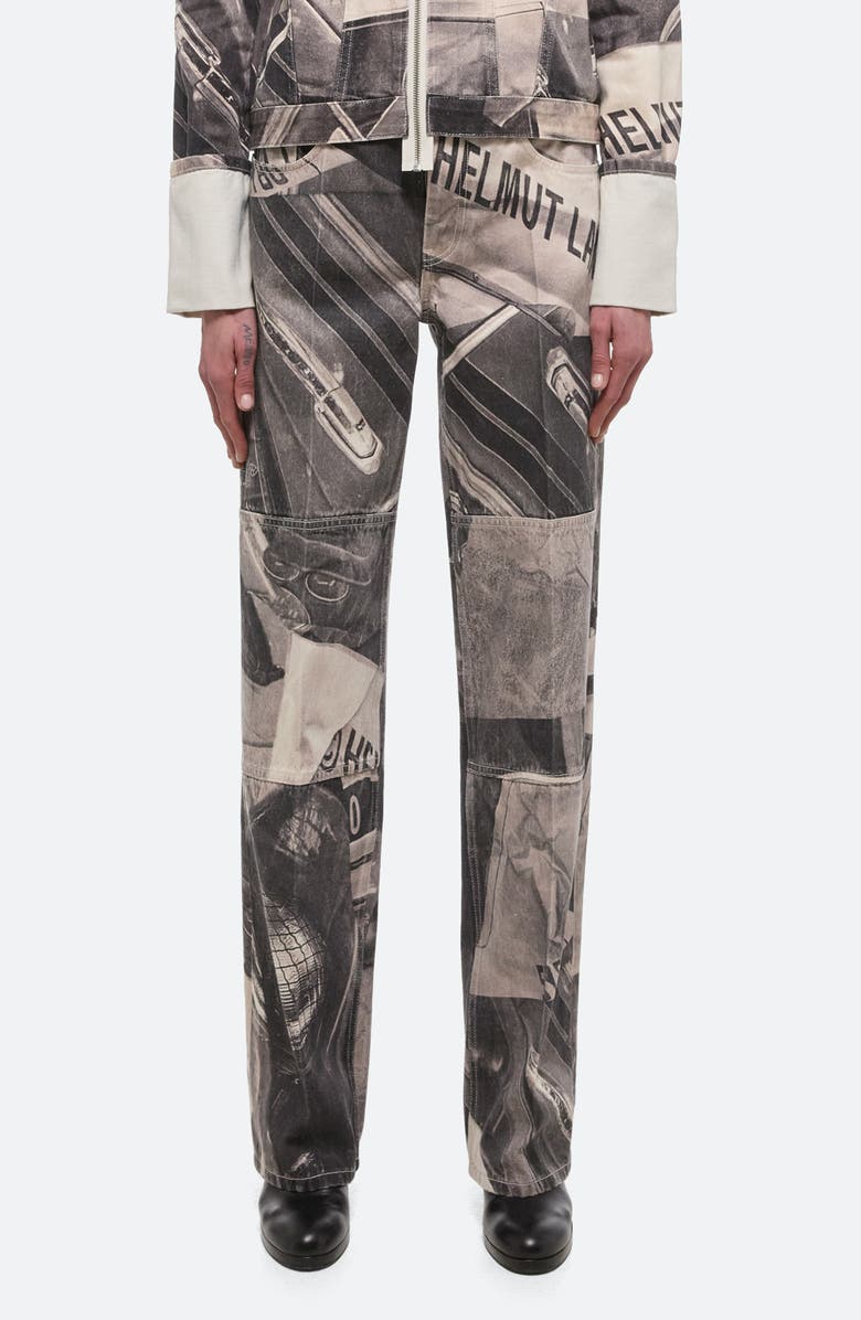 Helmut Lang Carpenter Jeans, Main, color, Black Multi