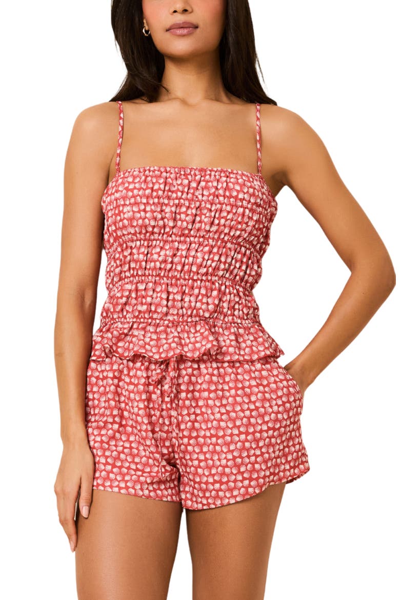 The Delilah Print Camisole, Main, color, SHELL PRINT