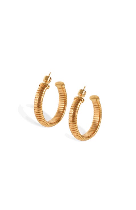 Large Minimalist Hoop Earrings