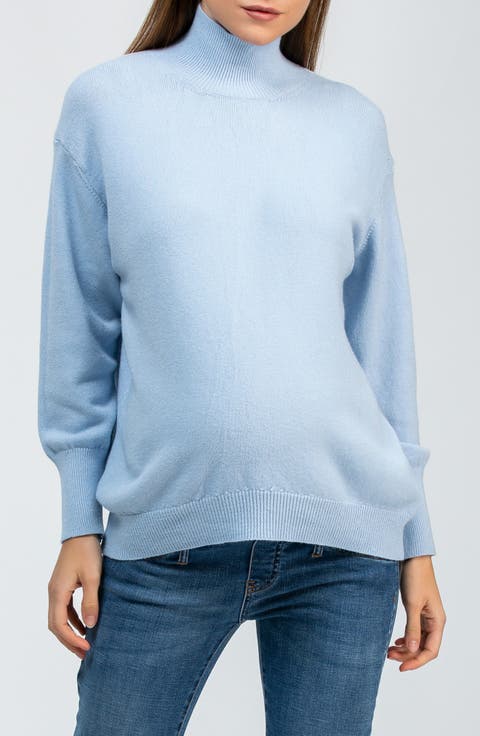 Regina Mock Neck Maternity Sweater