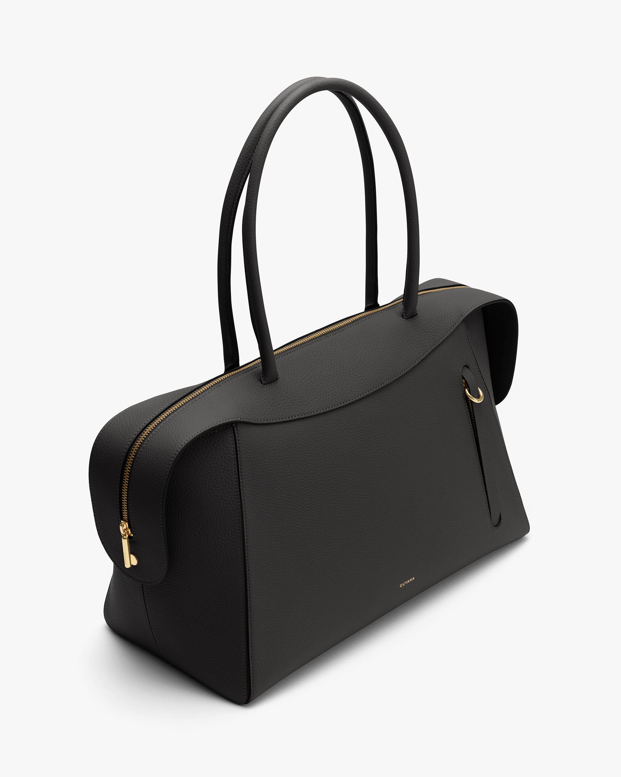 Cuyana Forma Bowler Bag, Alternate, color, Black