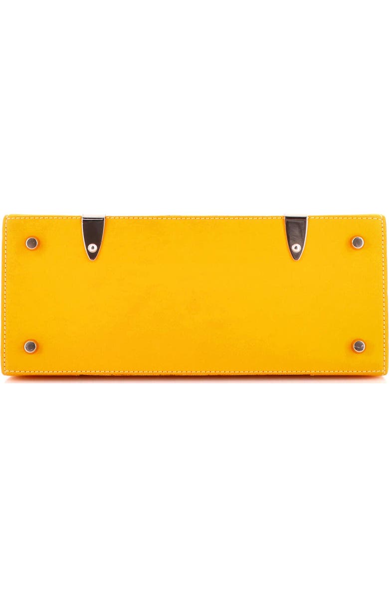 Pre-Owned Goyard Saigon Top Handle Bag Coated Canvas with Leather PM, Alternate, color, Yellow