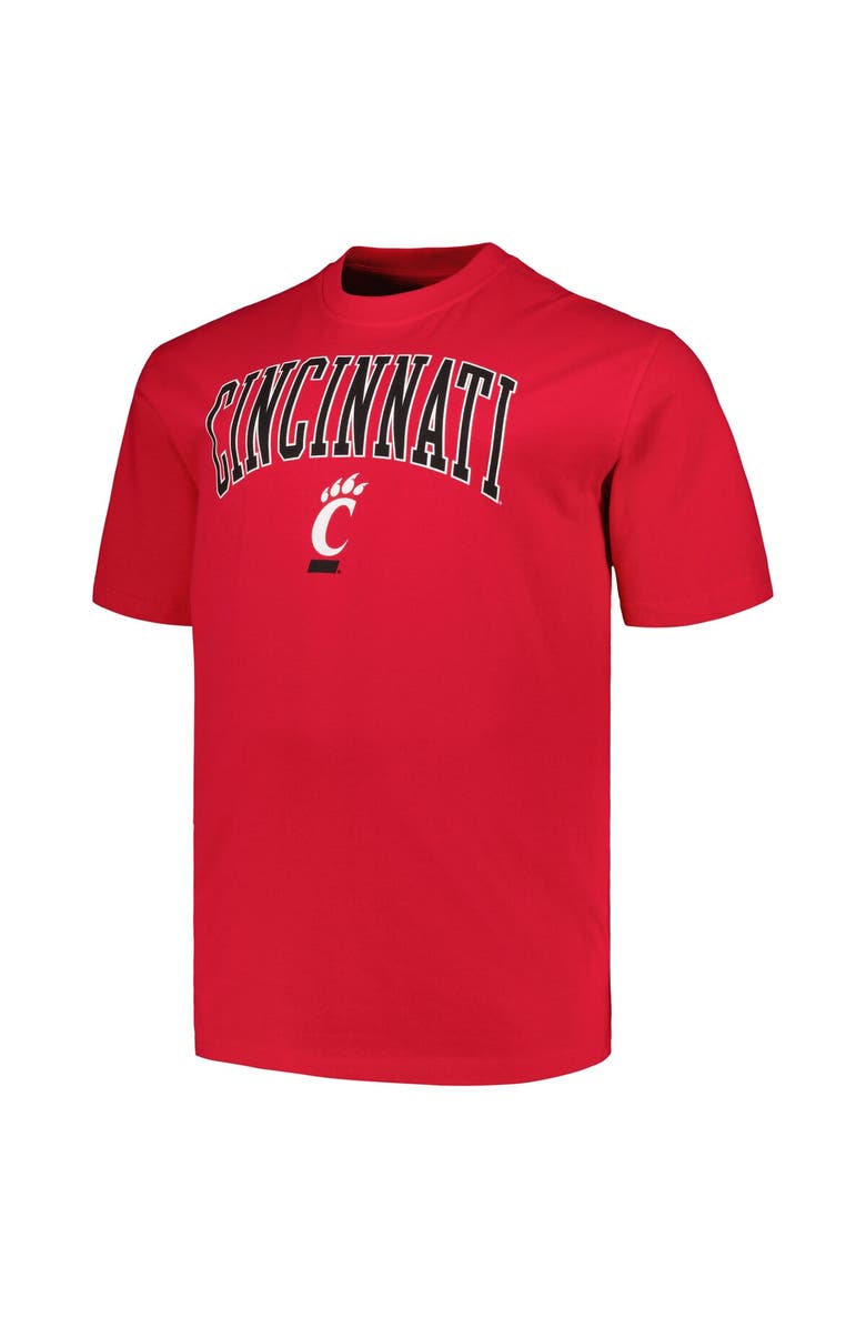 Champion Men's Champion Red Cincinnati Bearcats Big & Tall Arch Over Logo T-Shirt, Alternate, color, 