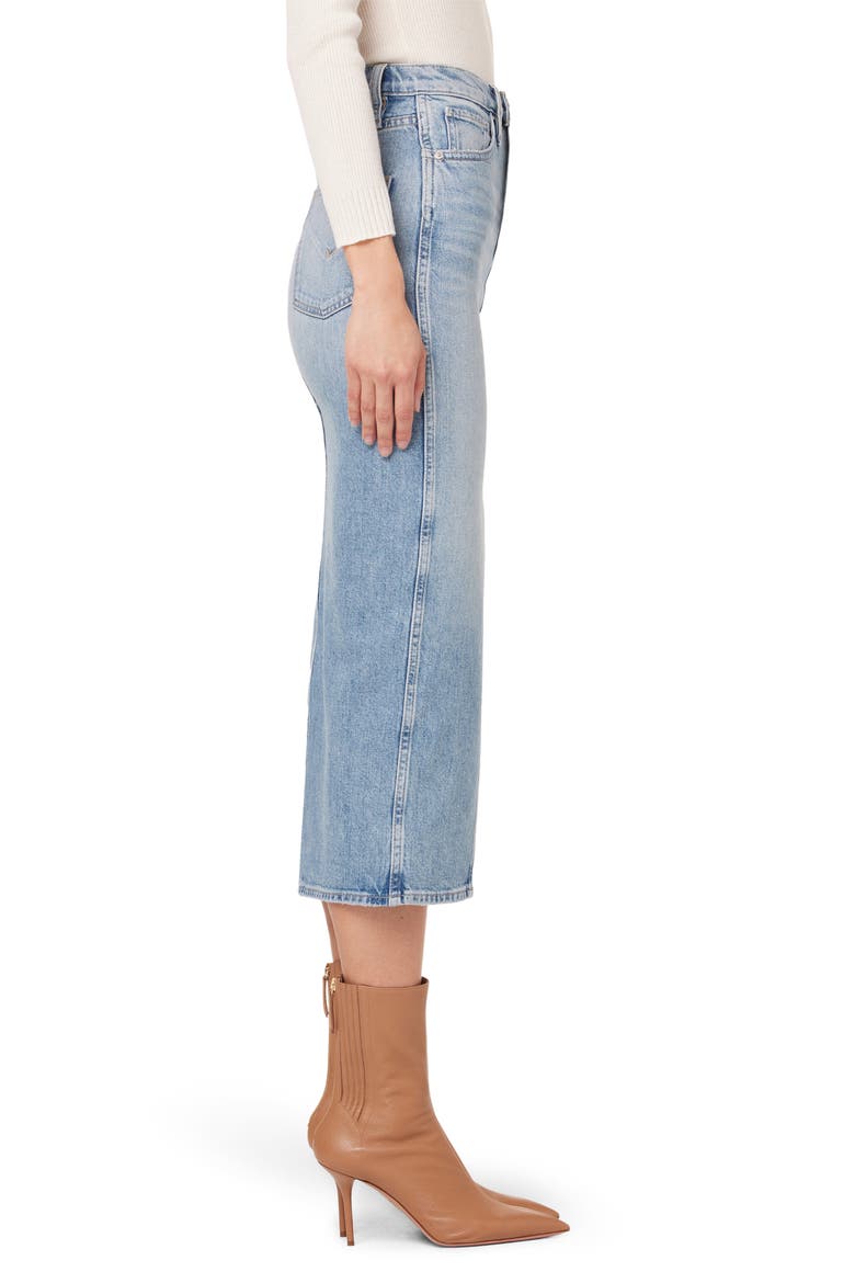 Reconstructed Denim Midi Skirt, Alternate, color, OFFSHORE