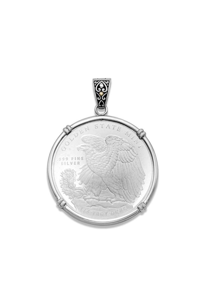 Sterling Silver Walking Liberty Pendant, Main, color, SILVER