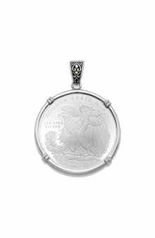 Sterling Silver Walking Liberty Pendant
