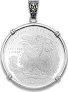 SAMUEL B. Sterling Silver Walking Liberty Pendant