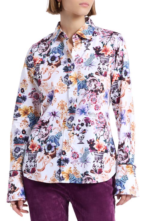 Priscilla Long Sleeve Woven Shirt