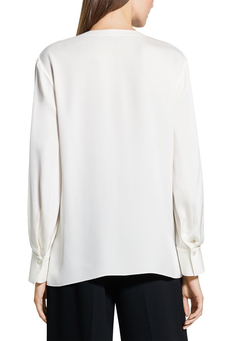 Woven Silk Shirt, Alternate, color, IVORY