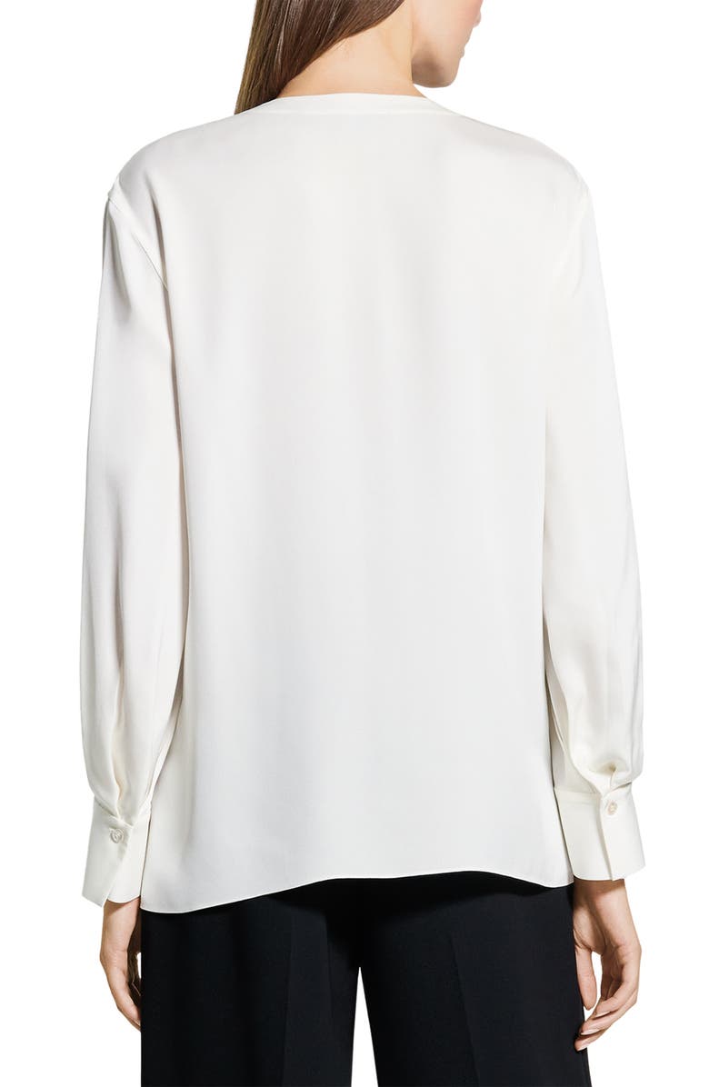 Theory Woven Silk Shirt, Alternate, color, 