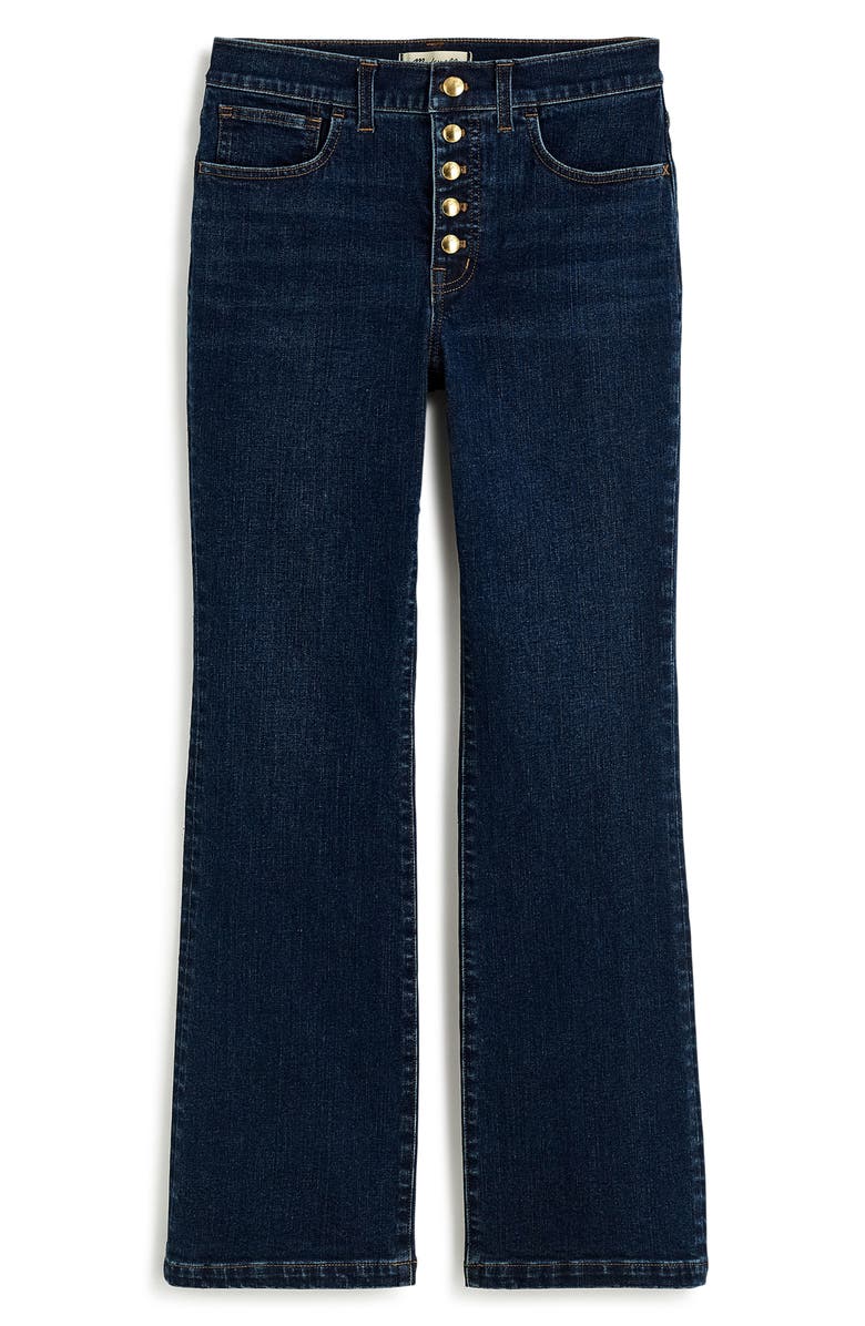 Madewell Kick Out Crop Jeans, Alternate, color, Larkspur