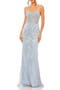 Strapless Rhinestone Embellished Trumpet Gown