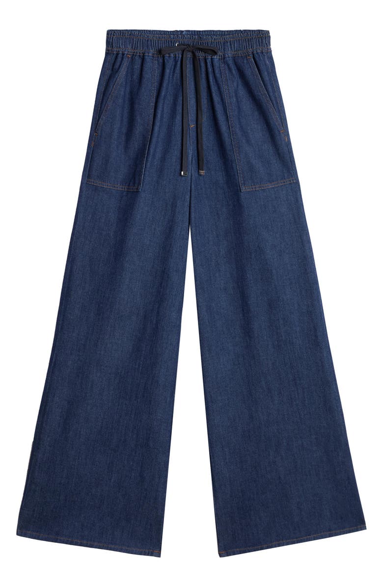 7 For All Mankind Utility Wide Leg Drawstring Jeans, Alternate, color, Halona