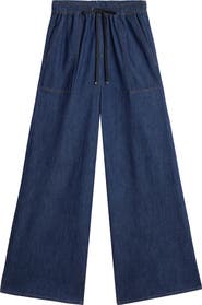 7 For All Mankind Utility Wide Leg Drawstring Jeans