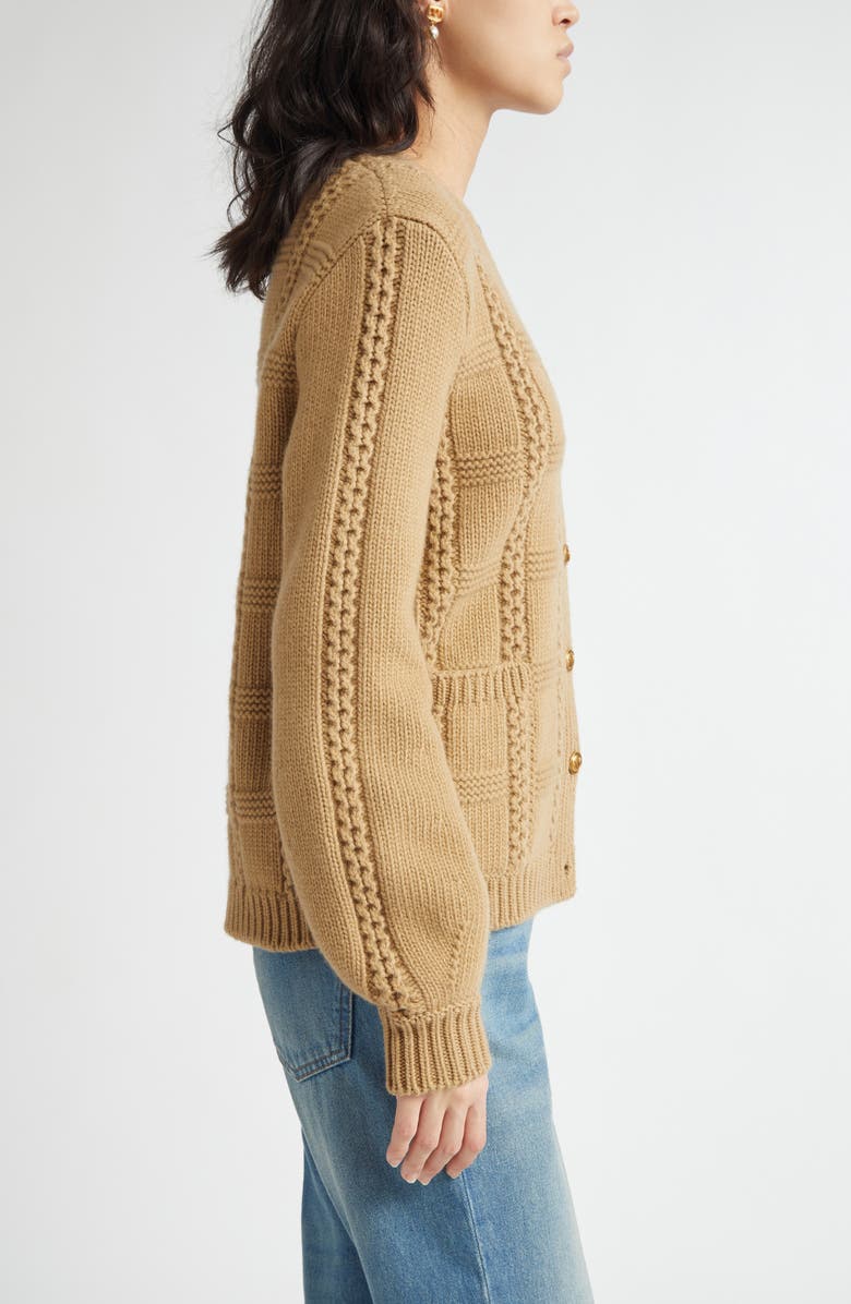 Valentino Garavani Striped Silk Sweater, Alternate, color, 