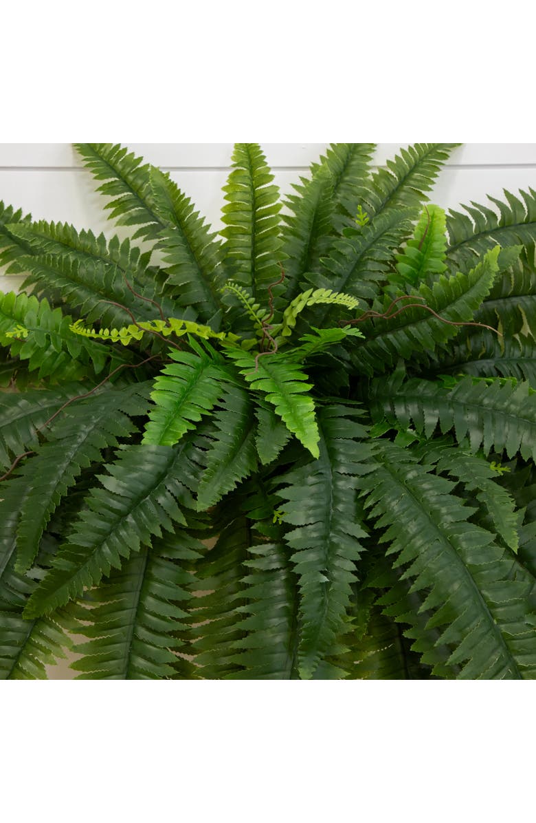 NEARLY NATURAL 48-in UV Resistant Artificial Boston Fern (Indoor/Outdoor) - Set of 2, Alternate, color, Green