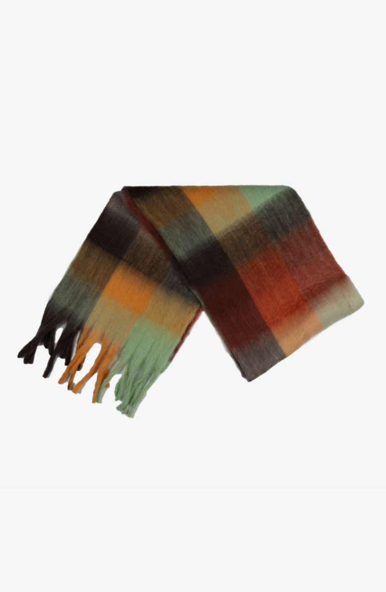 W Y E T H Kiki Scarf, Alternate, color, Brown / Orange / Green / Red