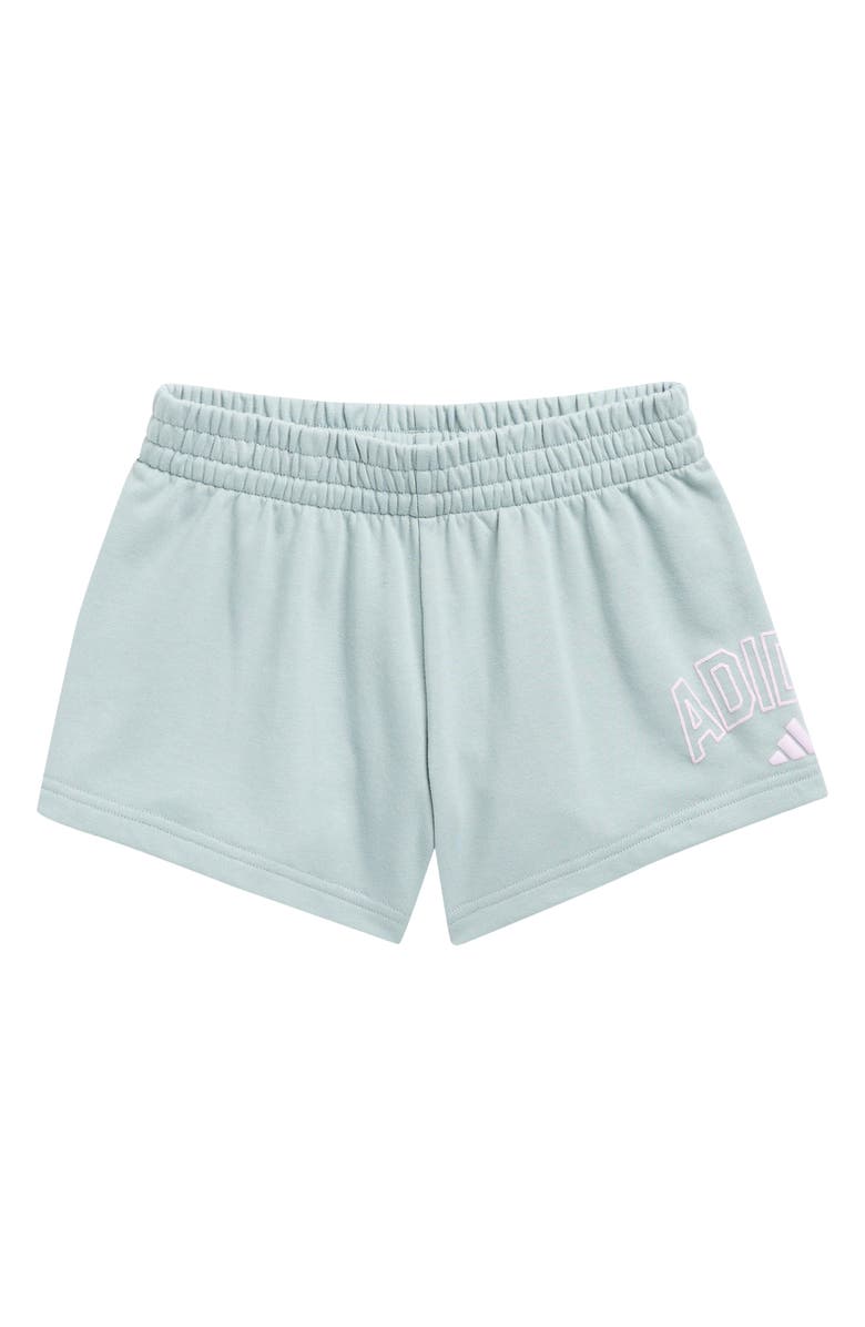 adidas Kids' French Terry Shorts, Main, color, Wonder Sage
