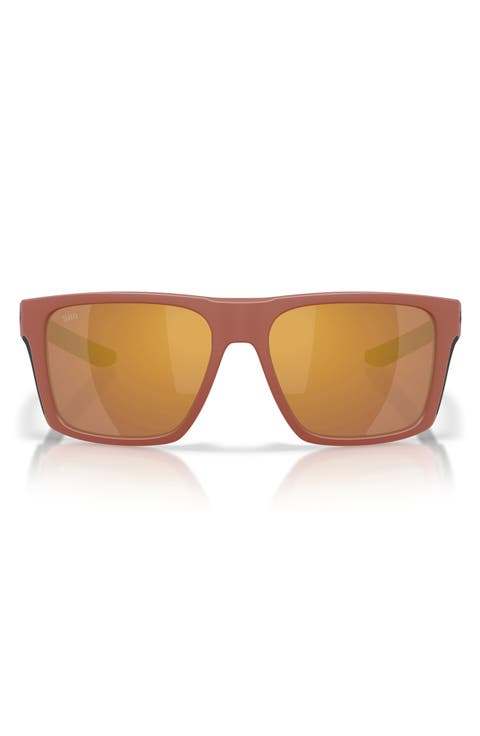 Lido 57mm Polarized Square Sunglasses