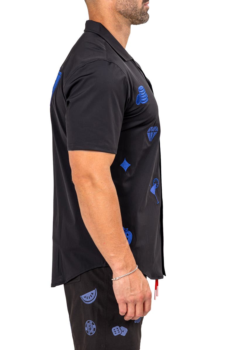 Maceoo Marthy Black Camp Shirt, Alternate, color,