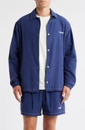 Brooklyn Industries Loose Fit Cotton & Nylon Snap-Up Jacket