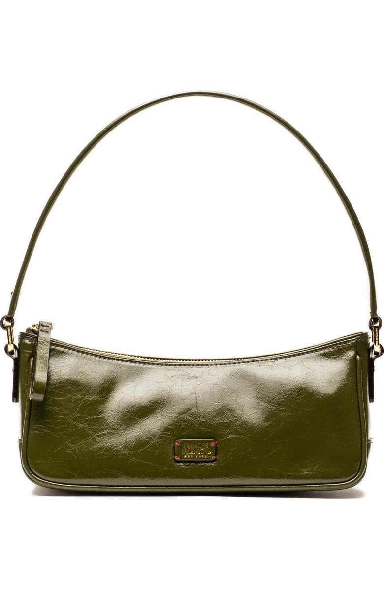 Frances Valentine Mia Leather Shoulder Bag, Main, color, Olive