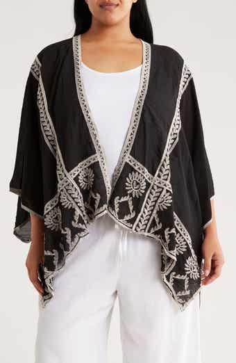 Forgotten Grace Embroidered Ruana