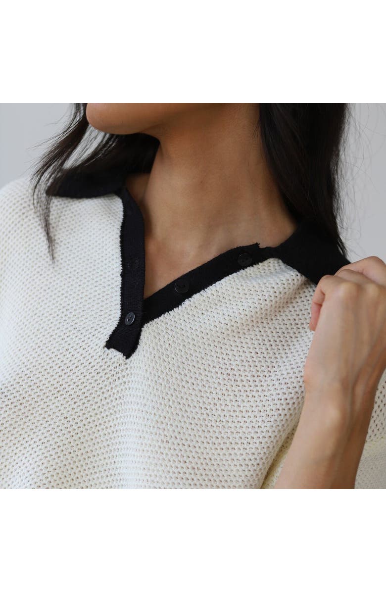 Callahan Doris Oversized Polo - Women's, Alternate, color, Creme