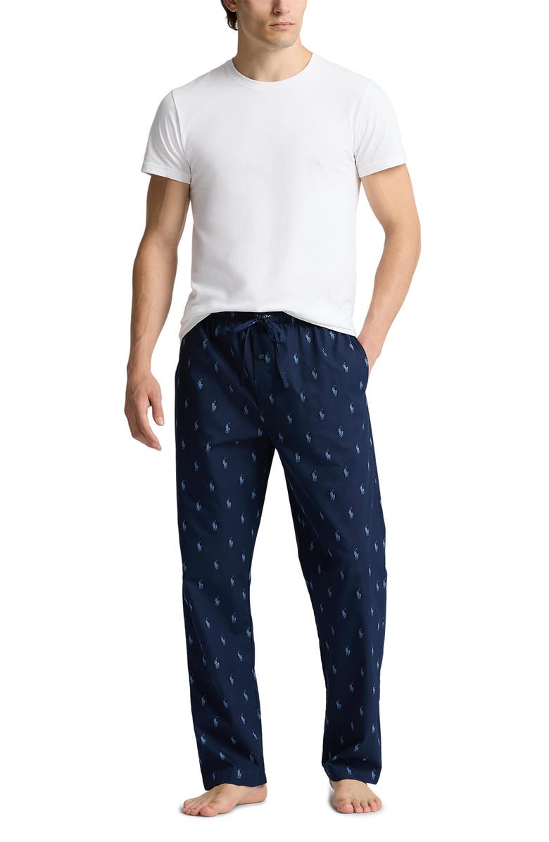 Polo Ralph Lauren Print Cotton Pajama Pants, Alternate, color,