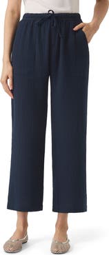Splendid Adele Cotton Gauze Drawstring Pants