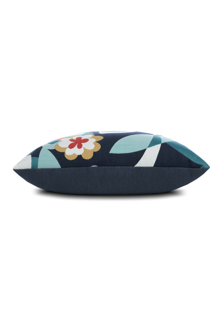 Floral Impact Jacquard Indoor & Outdoor Woven Accent Pillow, Alternate, color, Multi