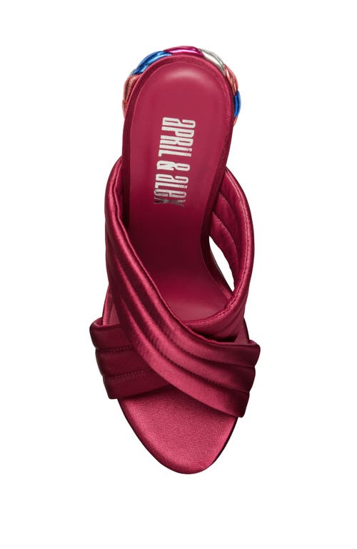 April & Alex Tami Heel In Burgundy