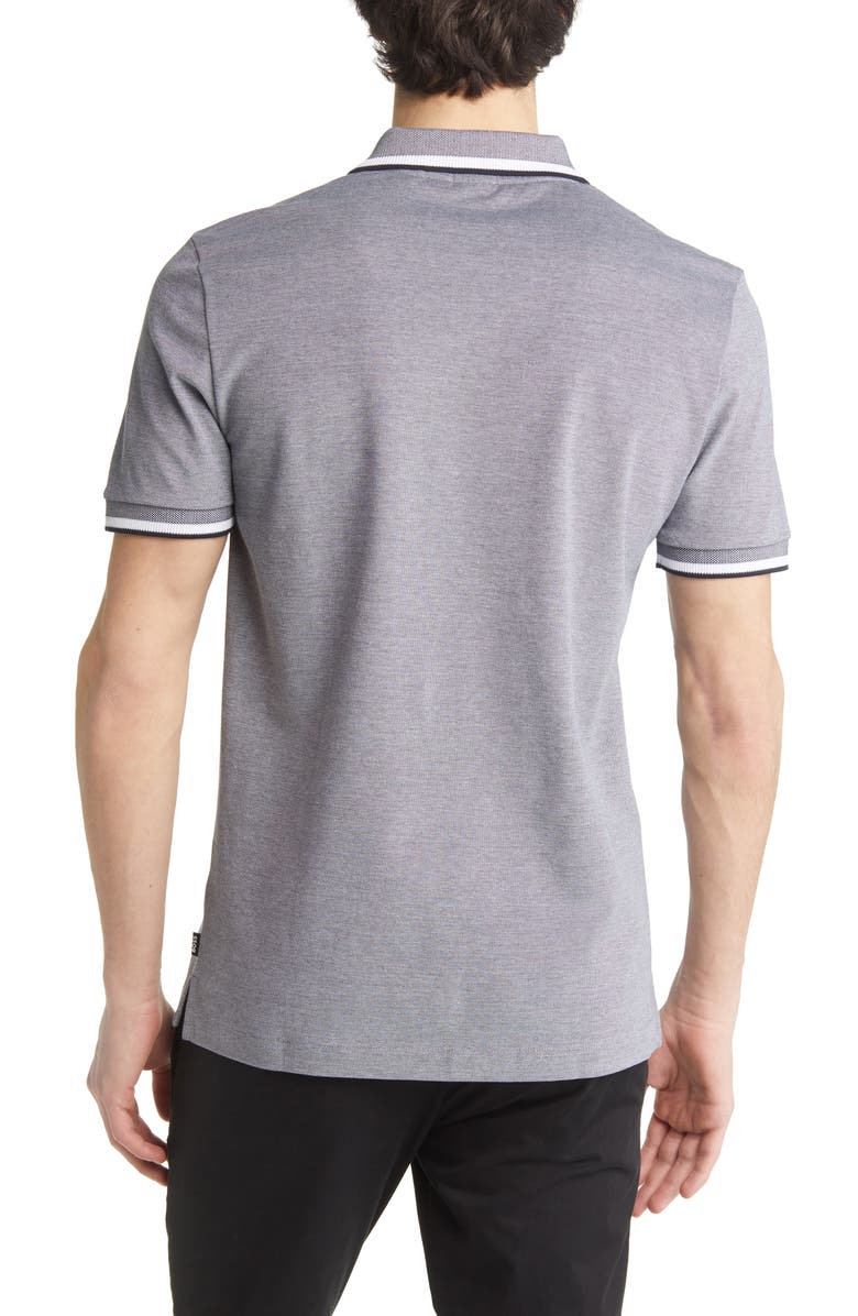 BOSS Parlay Tipped Cotton Polo, Alternate, color, Blue