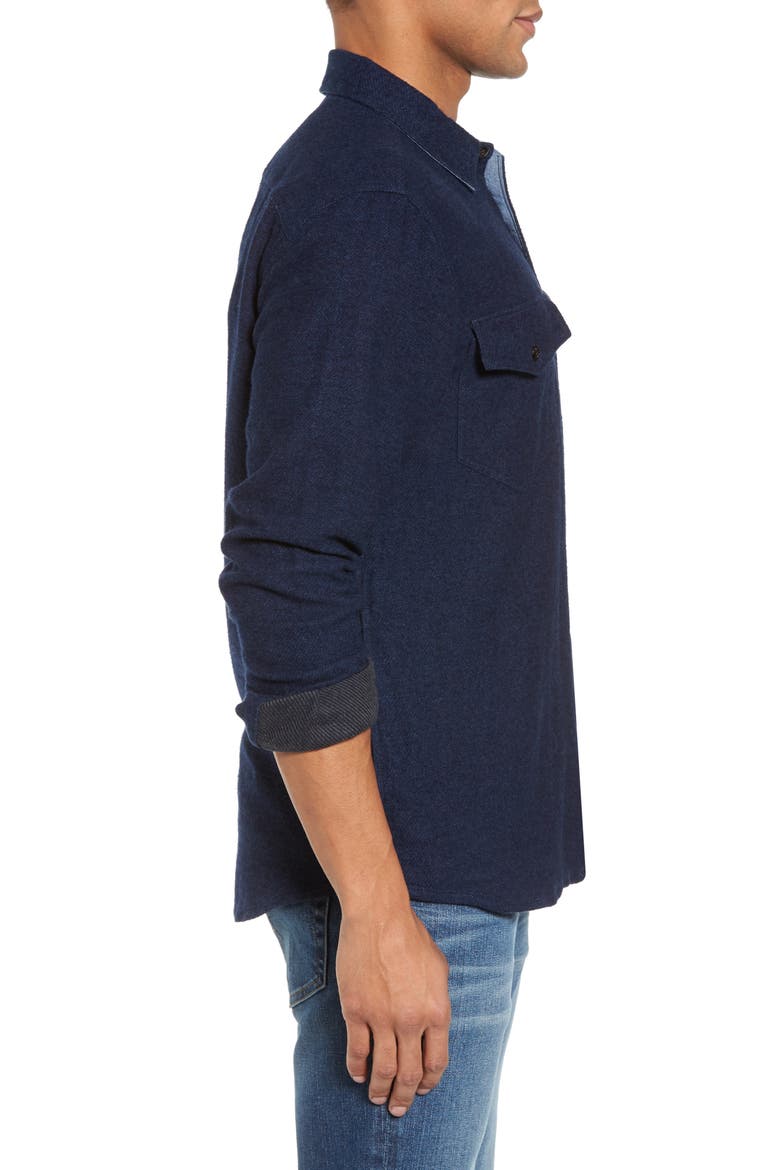 Durango Work Shirt, Alternate, color, INDIGO HEATHER