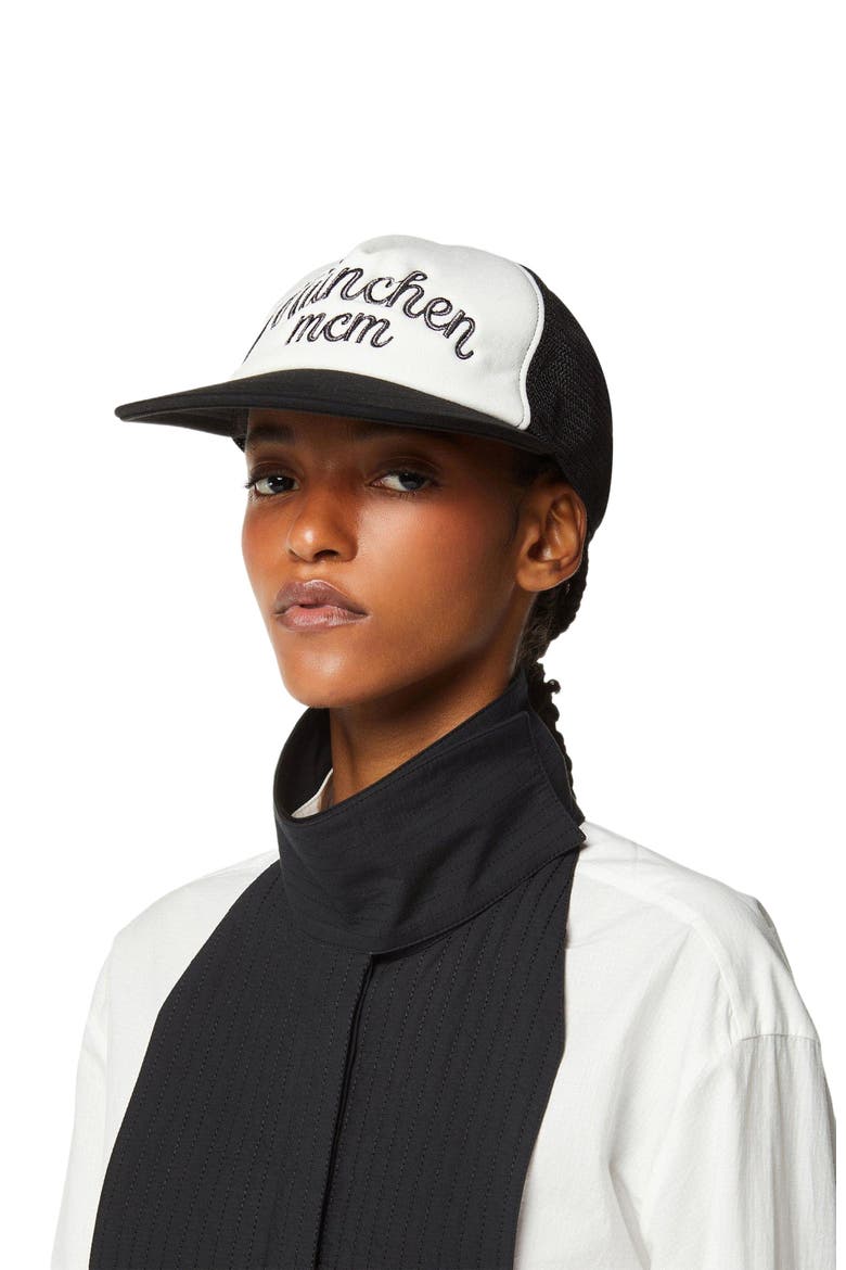Munchen Ponte Cap, Alternate, color, Black and White