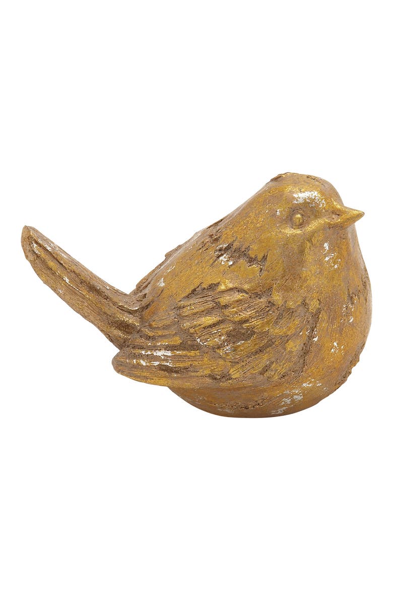 Polystone Bird Sculpture - Set of 2, Alternate, color, GOLD