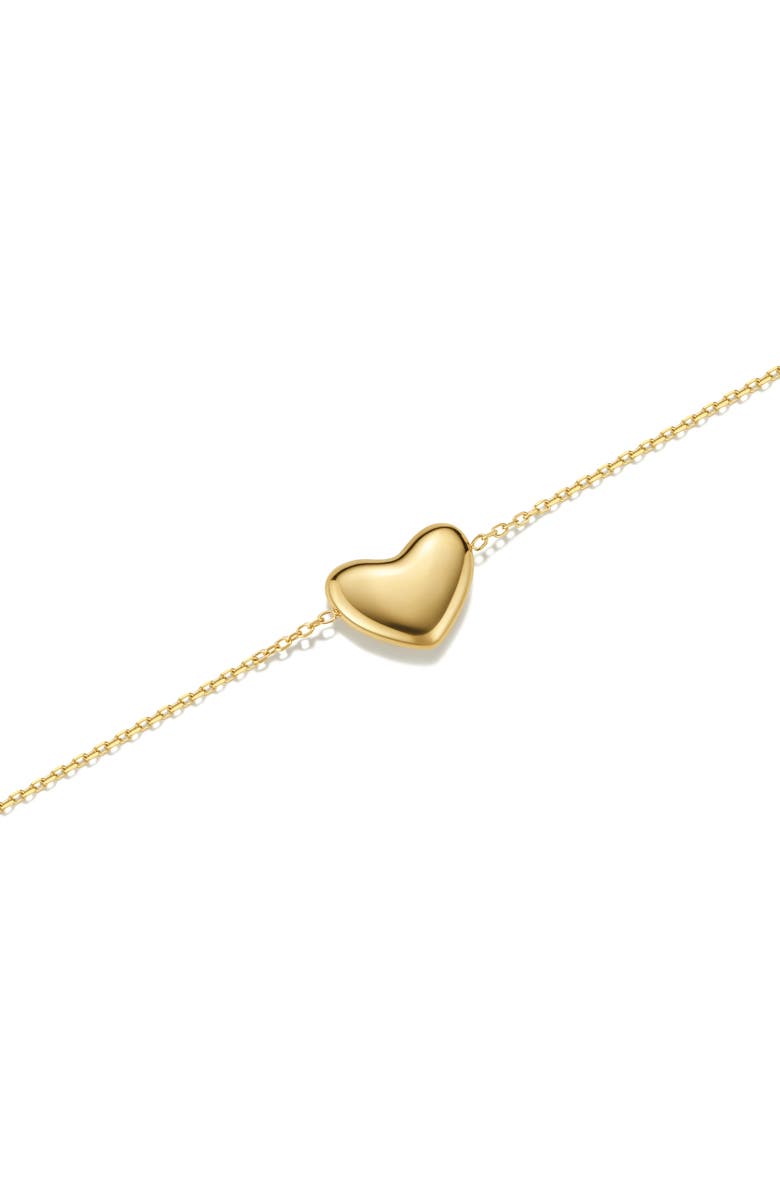 D.LOUISE Single Bubble Heart Charm Bracelet, Alternate, color, Gold