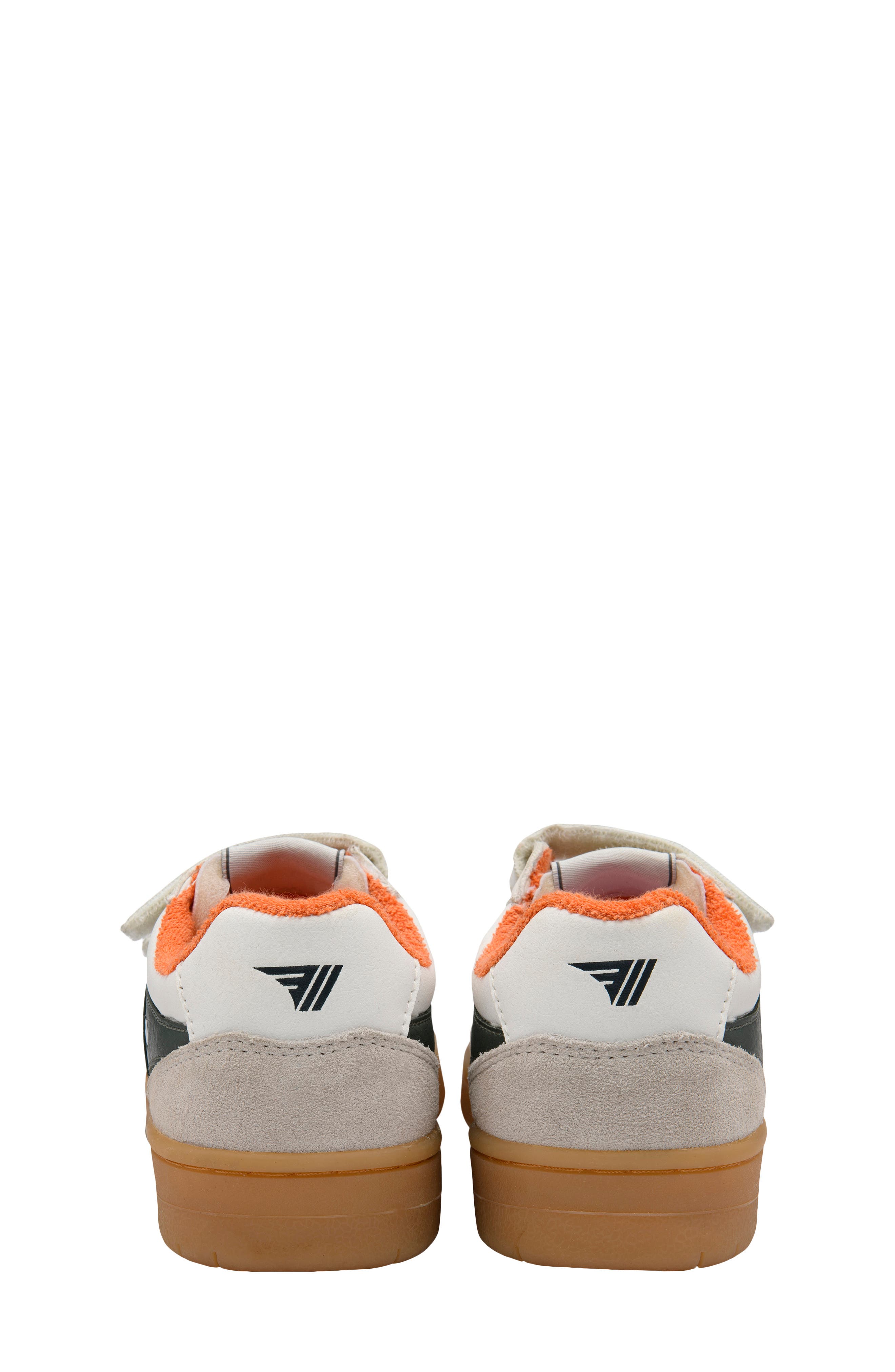 Kids' Eagle Strap Sneaker, Alternate, color, WHITE/ DARK KHAKI/ ORANGE