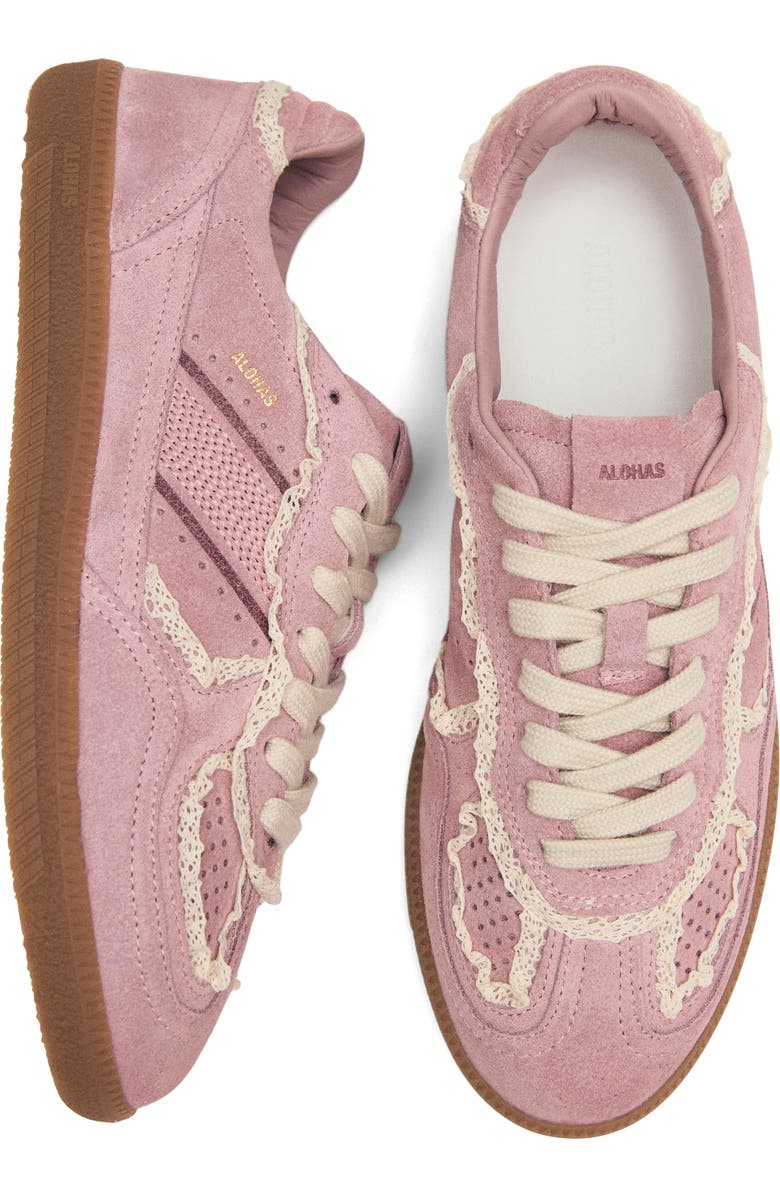 ALOHAS Tb.490 Crochet Trim Sneaker, Alternate, color, Crochet Pink