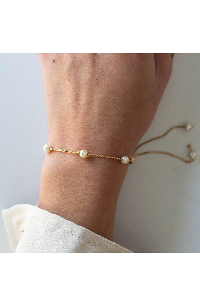 Ivy & Pearl Co. The Langley Pearl Bracelet, Alternate, color, Gold