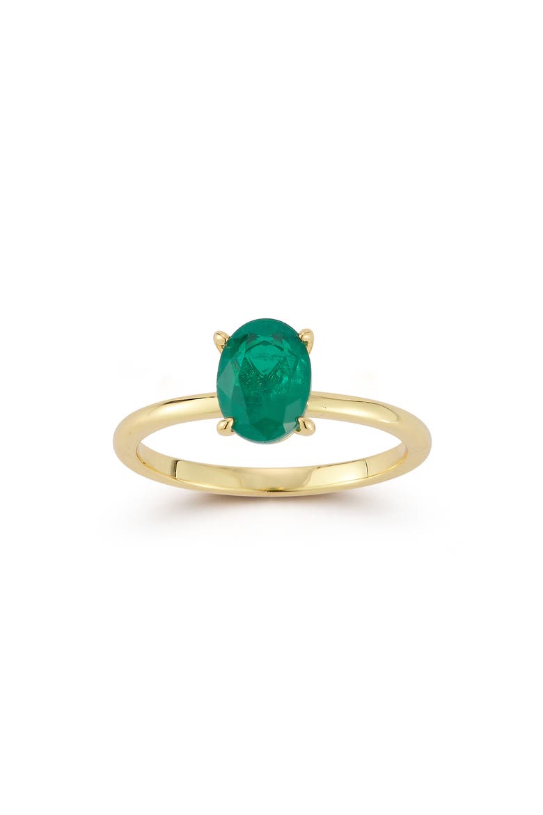 Oval Cubic Zirconia Ring, Main, color, GOLD