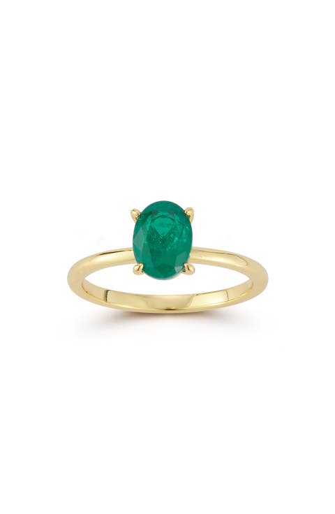 Oval Cubic Zirconia Ring