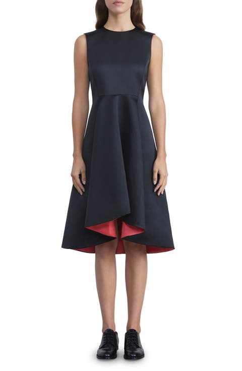 Sleeveless High-Low Fit & Flare Dress