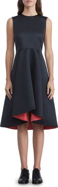 Lafayette 148 New York Sleeveless High-Low Fit & Flare Dress