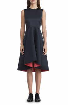 Sleeveless High-Low Fit & Flare Dress
