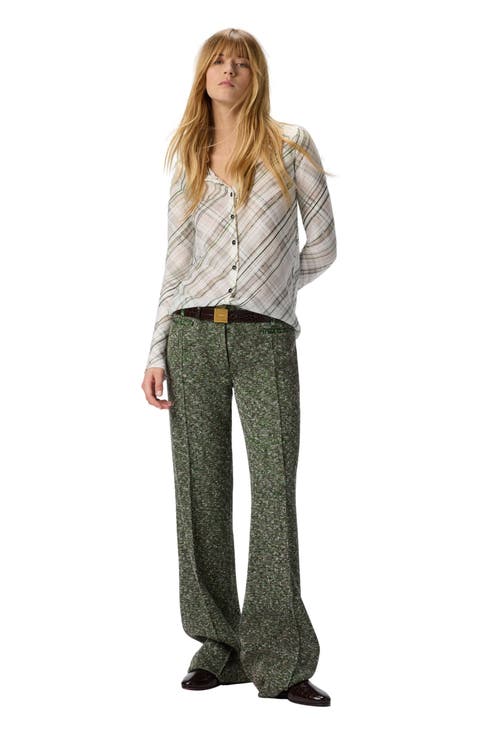 Tartan Criss-cross Shirt